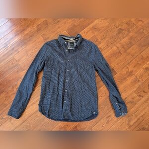 EUC Long Sleeve Button Down Shirt Ladies Denim & Flower Ricky Singh Sz M